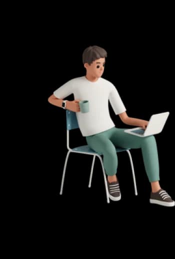 Illustration of a person being matched with a therapist profile
